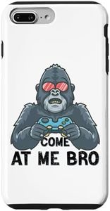 iPhone 7 Plus/8 Plus Come at me bro Gorilla Monkey Tag VR Gamer Gifts Case