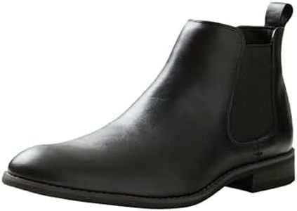 RIVERS - Mens - Boots Winter - Chelsea/Riding Boot Black - Casual Footwear - Pointed Toe - Flat Sole - Boxo - Work Shoes Office Wear Everyday Style