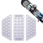 BOXOB Set of 3pcs Stomp Pad, Clear Anti-Slip Snowboard Stomp Pads Snowboard Grip Pad for Snowboarding