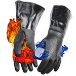 Artisan Griller BBQ heat resistant Insulated smoker/frying/grilling/oven/cooking and barbecue gloves. -1 pair (14 Inch) Size 10/XL