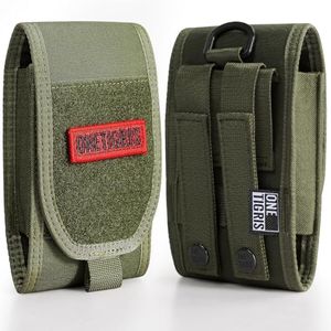 OneTigris Large Smartphone Pouch for 5.5" 6.1" Phone with Slim Survivor Case (Ranger Green)