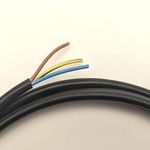 10m 3183Y 13 AMP Electrical Cable Black Round Mains Wire Flex 1.5mm 240V 3 Core