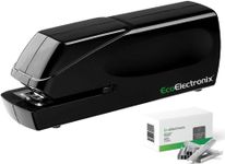 EcoElectronix Electric Black Stapler and Standard Staples for Professional Home Office Use