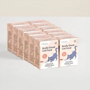 TUFT + PAW Really Great Cat Food Chicken & Rabbit Stew, High Protein Wet Cat Food with Pumpkin and Salmon Oil, No fillers or Additives - 5.5oz (Pack of 12)