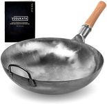 YOSUKATA Silver Round Bottom Wok Pa