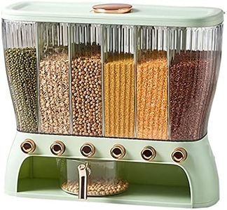 Dispenser Di Riso 22 Libbre Dispenser Di Cereali Da Colazione Con Coperchio Distributore Caramelle Contenitore Di Conservazione Per Grain Da Cucina, Soia, Mais