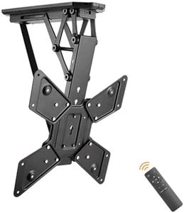 Allcam ECM544A Electric Motorised TV Bracket Ceiling Mount, 6° Level Adjustment & Height Adjustment to suit most LCD/LED TVS 32" - 55", Max Mount Size 400x400