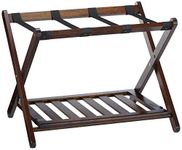 Winsome Wood Remy Luggage Rack with Shelf in Cappuccino