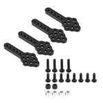 RC Car Shock Absorber Mount, 4 Pcs/Set Shock Absorber Damper Mount Plate Adjustable Height for 1/10 Crawler Car Accessory Parts(Black)