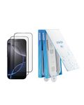 Anker Screen Protector, Bubble-and-Dust-Free iPhone HD Tempered Glass, Durable and Drop-Proof with 9H Hardness, Easy Installation Exclusively for iPhone 16 Pro Max 6.9-Inch (2-Pack)