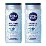 Nivea Men Pure Impact Shower Gel 250ml (Pack of 2)