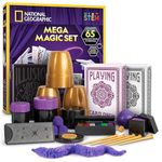 NATIONAL GEOGRAPHIC Mega Magic Set - 65 Magic Tricks for Kids to Perform with Step-by-Step Video Instructions Provided by a Professional Magician