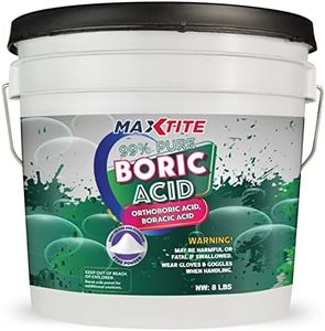 99% Pure Boric Acid - Fine Powder Form (8 lbs) - Premium Industrial Grade Strength H3BO3 - Convenient Easy-Open Resealable Pail