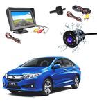 Combo 4.3 Dashboard TFT LCD Screen Rear View Monitor with 8 LED Night Vision Car Reverse Camera for Honda City