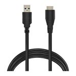 20ft USB Type A 3.0 to Micro-B SuperSpeed Compatible with Samsung Galaxy, Toshiba Canvio, Seagate FreeAgent and WD External Hard Drives and Canon, Fujifilm, Nikon Cameras for Tethering