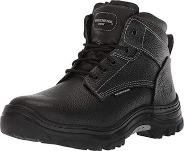 Skechers Mens Burgin-tarlac Industrial Boot, Black, 9.5 US