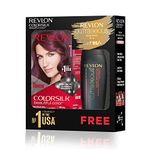 REVLON ColorSilk Hair Color with Keratin - 3DB Deep Burgundy - (with Outrageous Shampoo 90 ml) (3S10978F36721334)