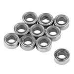 10Pcs 3x6x2.5mm MR63ZZ Mini Ball Bearings, Double-Shielded Ball Bearings for 3D Printer Model Making