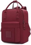 HotStyle BESTIE+ 12" Small Backpack Purse for Women, Mini Square Bookbag Cute for Work, Travel, Everyday, Maroon