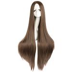 MapofBeauty 40"/100cm Fashion Straight Long Costume Anime Wig (Brown)