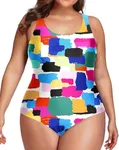 Holipick Color Block Plus Size One 