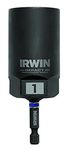 Bolt-Grip 1859134 Irwin Tools Impact Performance Series Bolt Grip Deep Well Bolt Extractor with 1/2-Inch Square Drive with 1/4-Inch Hex Adapter
