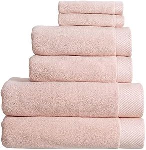 Christy Luxe 6 Piece Towel Set in Pearl 100% Turkish Cotton - Super Soft & Quick Dry - Machine Washable - 730GSM - 2 Bath, 2 Hand & 2 Face Towels