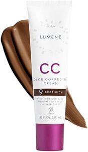 Lumene Color Correcting CC Cream - Lightweight Foundation - Medium Coverage - Redness Reducing Face Makeup for Glowing Complexion - Vegan Formula + Suitable for All Skin Types - Deep Rich (1 fl oz)
