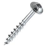 Trend Pocket Hole Screws for Softwoods, 37mm Long, Pack of 200, Coarse Self-Cutting Threaded Square Drive Screws, PH/8X37/200C, Silver