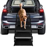 Extra Wide Dog Stairs for Car - Foldable Dog Ramps for Large Dogs with Non Slip Surface, Portable Dog Steps for Cars and SUV, Truck, Support Up to 250 Lbs