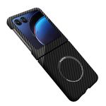 Casevita Compatible with Motorola Razr 50 Ultra Case, Aramid Carbon Fiber Shockproof Protective Cover Compatible with MagSafe Wireless Charger Compatible with Motorola Razr 50 Ultra