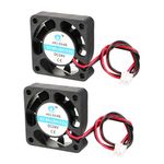 uxcell a16032500ux0878 2 Piece DC 24V 0.06 Amp Brushless Cooler Cooling Fan 24V 40 x 40 x 10 mm For PC, 1.57" Width, 1.57" Length