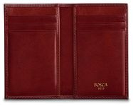 Old Leather 8 Pocket Credit Card Case Color: Dark Brown