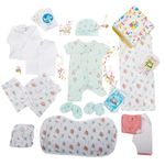 The Baby First Box Newborn Complete Clothing Set with Organic Muslin Clothes - First Outfits with Gift Box | Baby Gifts | Newborn Clothes Set | Baby Shower Gifts | 0-3 Months | Pack of 12