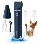 Casfuy Cordless Dog Paw Trimmer - Low Noise Dog Clippers with Double Blades USB Rechargeable Grooming Clipper for Dogs Cats and Small Pets for Trimming Hair Around Paws, Eyes, Ears, Face, Rump