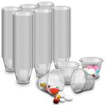 400 Pack, RE-GEN 30ml Clear Plastic Reusable Graduated Medicine Medication Kitchen Measuring Pot Cup Containers