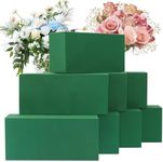 JEAWIWI Floral Foam Blocks for Flower Arrangements Large 8.9"x4.1"x2.7", Dry & Wet Green Flower Foam Blocks for Artificial or Fresh Flower 8 Pcs