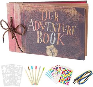 AIOR Adventure Book Album Fotografico Pixar Up Scrapbook, Fai Da Te Vintage Scrapbooking Album Foto 80 Pagine, Regali Originali Regalo per Compleanno Anniversary Matrimonio Natale (A)