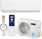 DELLA Optima Series 12,000 BTU Wifi Mini Split AC, Work with Alexa,Energy Star 115V 22 SEER2 Cools Up to 550 Sq.Ft Inverter Air Conditioner with 1 Ton Pre-Charged Heat Pump & 16.4ft Installation Kits