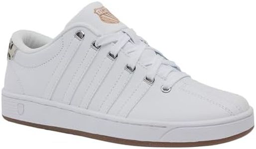 K-Swiss Women's Court Pro II CMF Sneaker, White/Lite Gum/Leopard, 10 M