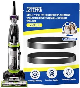 ZITFRI Style 7/9/10 P/N 3031120 Replacement Belt for Bissell Vacuum,Vacuum Belt Fit Bissell Powerforce Helix Powerlifter Cleanview Swivel Rewind Pet Vacuum Cleaner, 2031093 32074 3031123, 2Pack