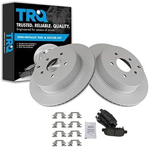 TRQ Rear Metallic Disc Brake Pads & G-Coated Rotors Kit for Infiniti Nissan New
