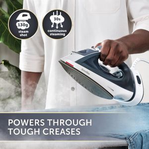 Breville Turbo Charge Cordless Iron – Powerful Steam, Lightweight