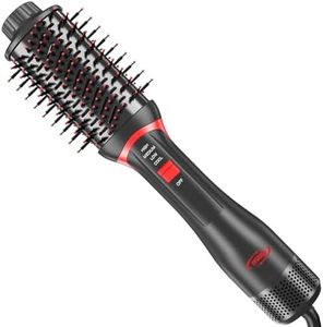 ITZZO Hair Dryer Brush - One Step Blowout Volumizer with Ionic Ceramic Technology, 1200W Hot Air Styler for All Hair Types