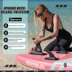 TIGERXBANG 10'6 Inflatable Paddle Board – Pink SUP