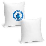 Foamily® 2 Pack - 12" x 20" Premium Outdoor Water Resistant Stuffer Pillow Throw Inserts Sham Square Form, Standard/White @ M&A STYLES LTD