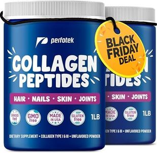 Hydrolyzed Collagen Protein Powder for Women and Men Collagen Peptides Types I and III Non-GMO Grass-Fed Gluten-Free Kosher and Pareve Unflavored Easy to Mix Healthy Hair Skin Joints Nails 2Pack