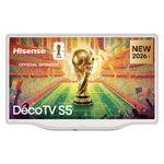 Hisense 32" 32S5QTUK Deco TV - Quantum Dot Colour, Dolby Atmos with Freely, Disney +, YouTube, Netflix