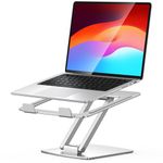 Niweya Laptop Stand for Desk, Adjustable Computer Stand, Aluminum Ergonomic Laptop Riser Holder for Good Posture, Ventilated Cooling & Portable, Compatible with MacBook Air/Pro, All Notebooks 10-16"