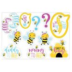 Amscan 192166 - Gender Reveal What Will It Bee? Card Cut-outs - 12 Pack